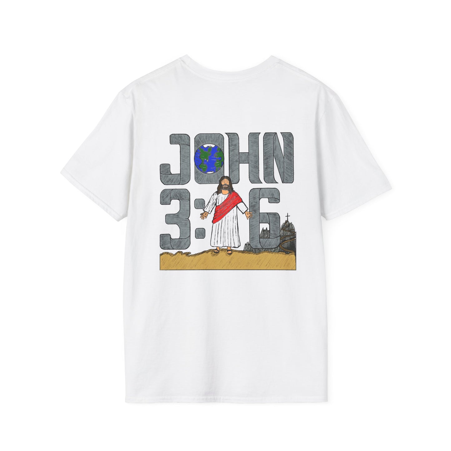 John 3:16 Christian T-Shirt — Jesus Graphic Faith Tee