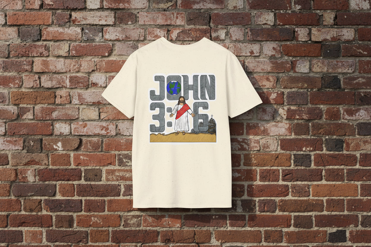 John 3:16 Christian T-Shirt — Jesus Graphic Faith Tee