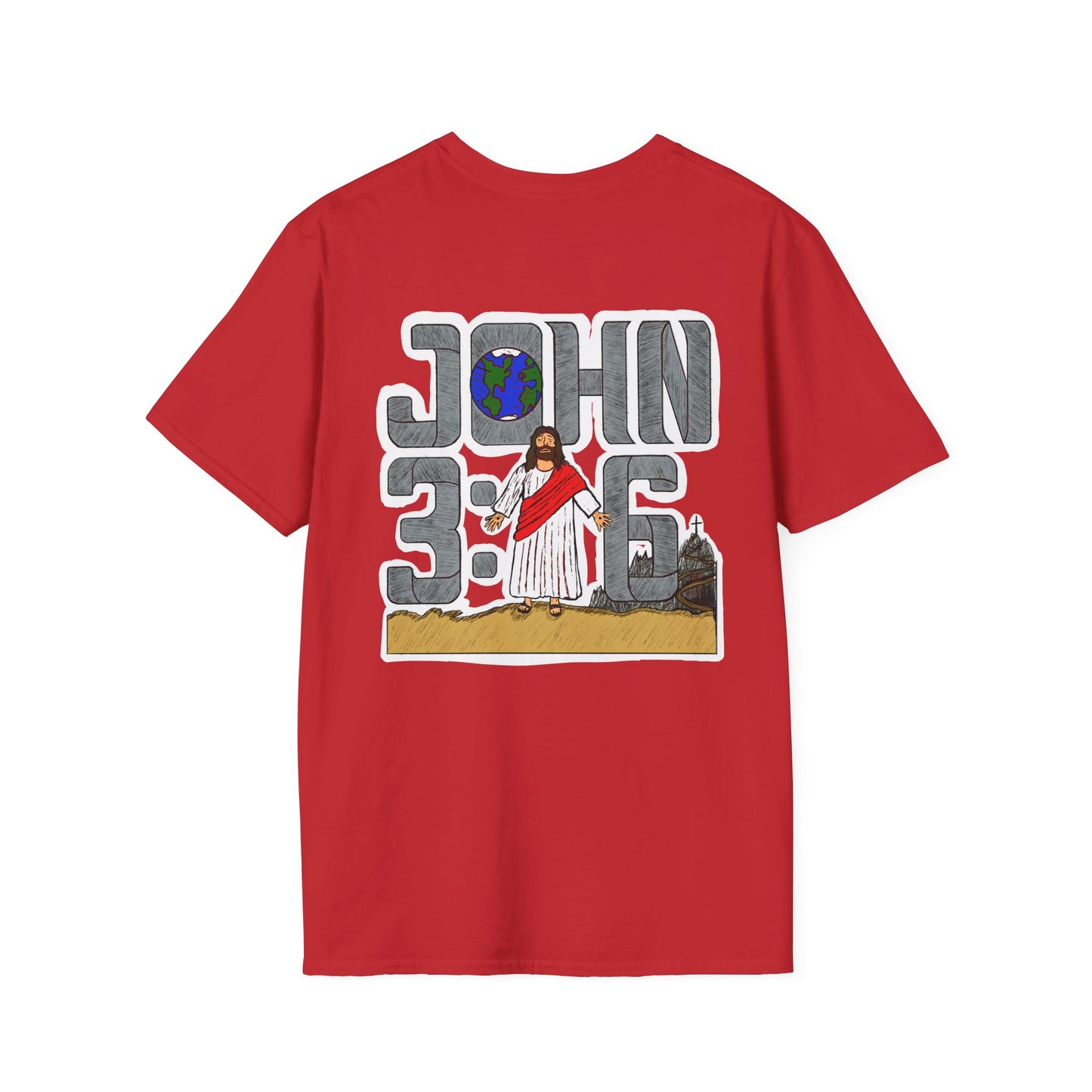 John 3:16 Christian T-Shirt — Jesus Graphic Faith Tee