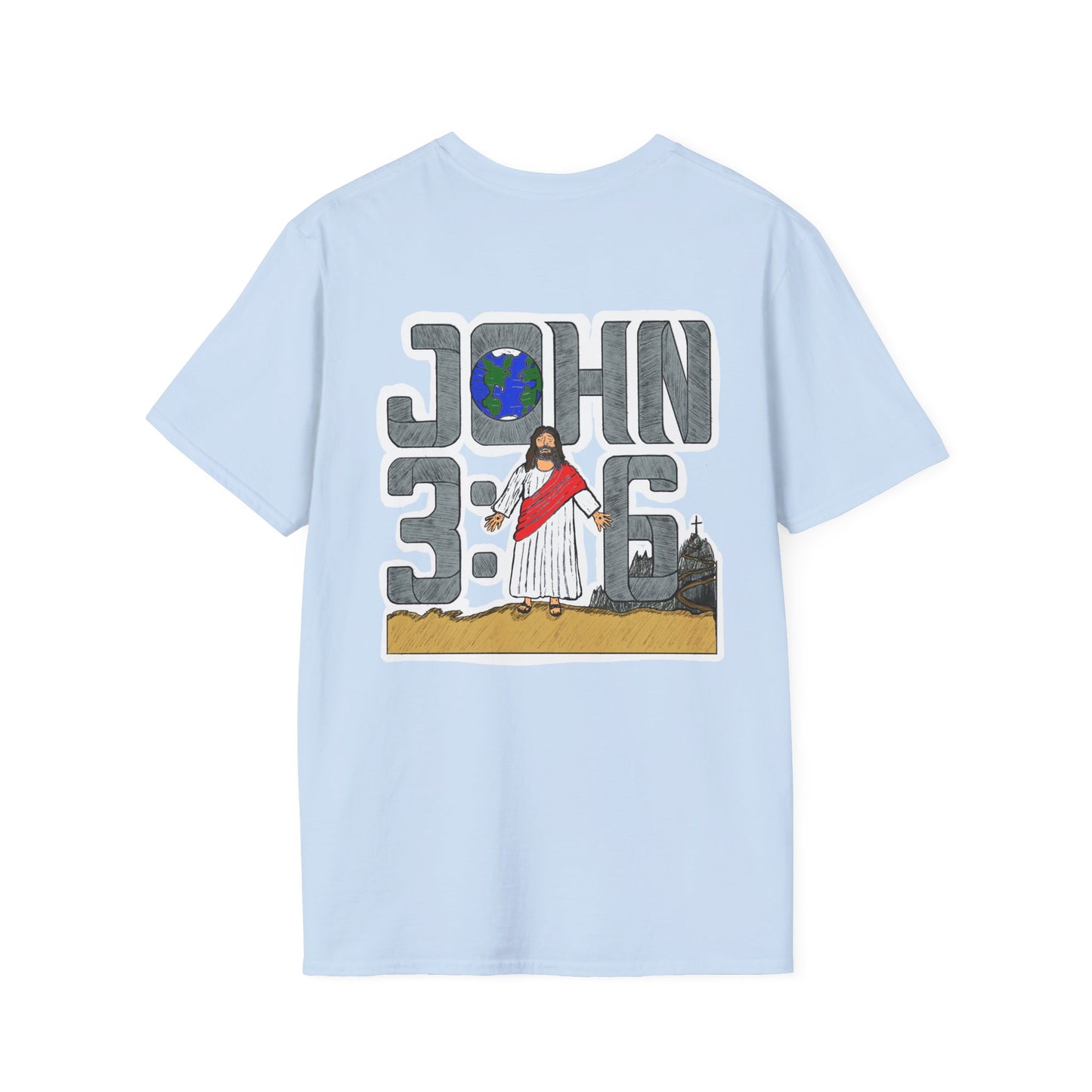 John 3:16 Christian T-Shirt — Jesus Graphic Faith Tee