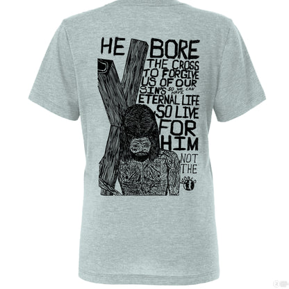 Dusty Blue Triblend - BACK